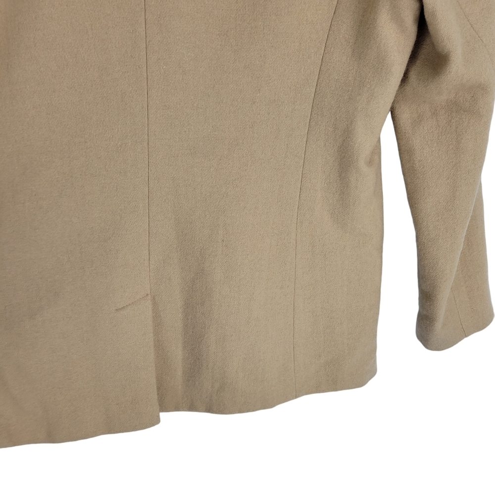 Sag Harbor camel colored 100% wool blazer size 12P - Picture 8 of 13